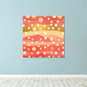 Autumn coloured Dunes with polka dot snow Canvas Afdruk (Insitu (Houten vloer))