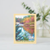 Autumn Comes To Upper Peninsula, Michigan Postcard Briefkaart (Staand voorkant)