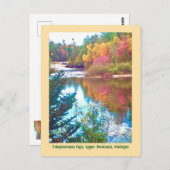 Autumn Comes To Upper Peninsula, Michigan Postcard Briefkaart (Voorkant / Achterkant)