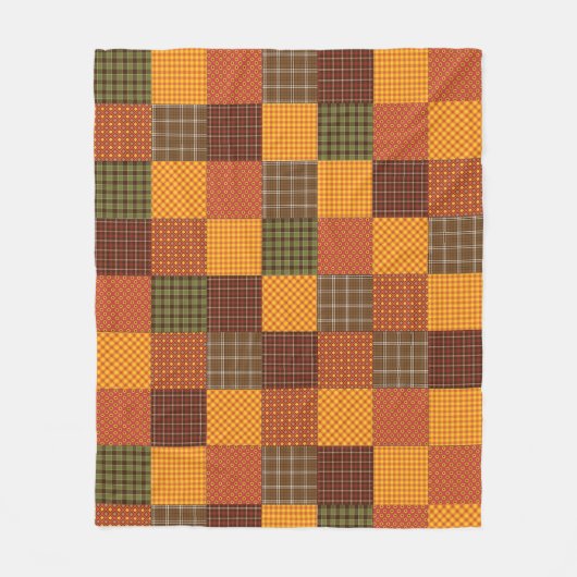 Autumn Comfort Quilt Fleece Deken (Voorkant)