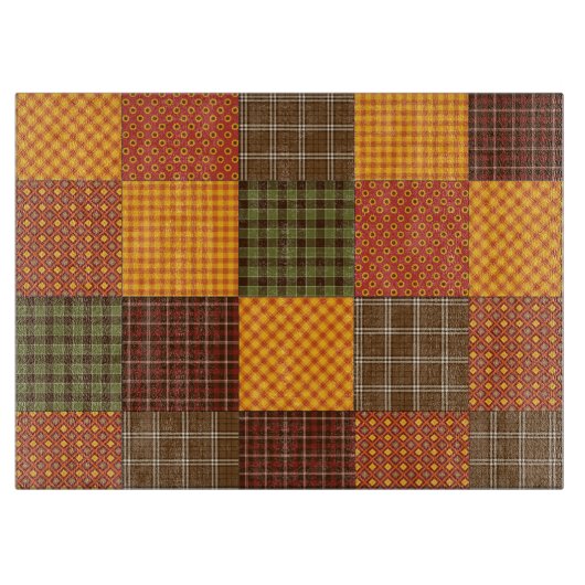 Autumn Comfort Quilt Snijplank (Voorkant)