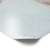 Autumn cooper vine leaf foto afdruk (Hoek)