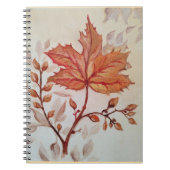 Autumn cooper vine leaf notitieboek (Voorkant)