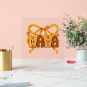 Autumn Coquette Mama – Gezellige Herfst Esthetisch Acryl Bord (Huwelijk)