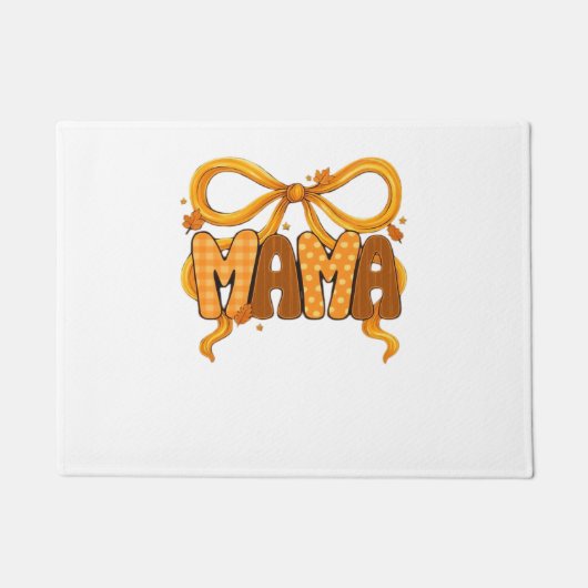 Autumn Coquette Mama – Gezellige Herfst Esthetisch Deurmat (Voorkant)