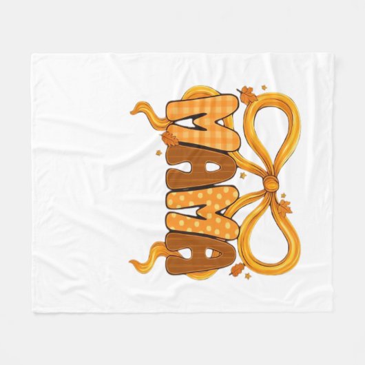 Autumn Coquette Mama – Gezellige Herfst Esthetisch Fleece Deken (Voorkant (Horizontaal))