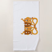 Autumn Coquette Mama – Gezellige Herfst Esthetisch Strandlaken (Voorkant)