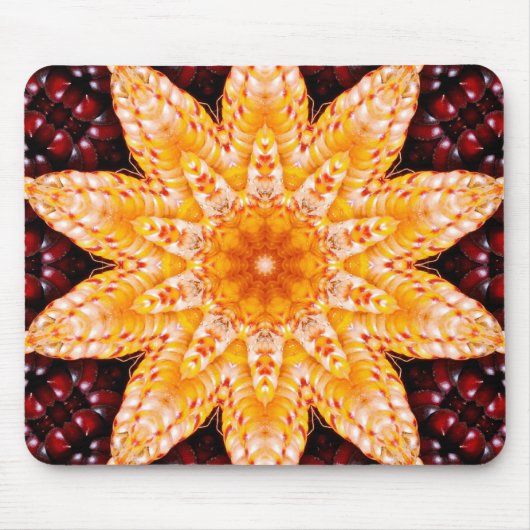 Autumn Corn Flower Mousepad Muismat (Voorkant)