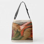 Autumn Cornucopia Abstracte kunst Crossbody Tas (Achterkant)