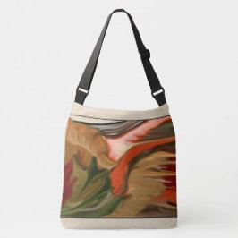 Autumn Cornucopia Abstracte kunst Crossbody Tas