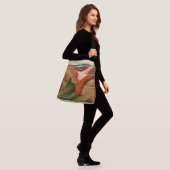 Autumn Cornucopia Abstracte kunst Crossbody Tas (Op model)