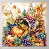 Autumn Cornucopia Art Poster (Voorkant)