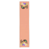 Autumn Cornucorpia Thanksgiving table runner Korte Tafelloper (Voorkant)