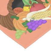 Autumn Cornucorpia Thanksgiving table runner Korte Tafelloper (Hoek)