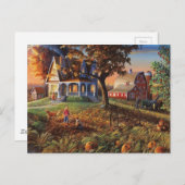 Autumn Country Scene Briefkaart (Voorkant / Achterkant)