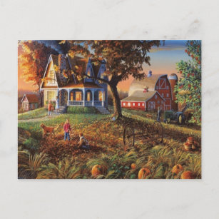 Autumn Country Scene Briefkaart