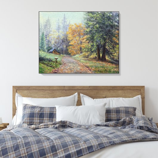 "Autumn Countryside" Canvas Afdruk (Insitu (Slaapkamer))