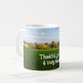 Autumn Countryside - Gepersonaliseerde Thanksgivin Koffiemok (Voorkant links)