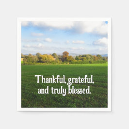 Autumn Countryside - Gepersonaliseerde Thanksgivin Servet