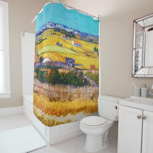 Autumn Countryside, Van Gogh Douchegordijn (In situ)