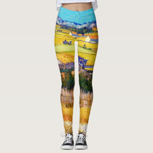 Autumn Countryside, Van Gogh Leggings