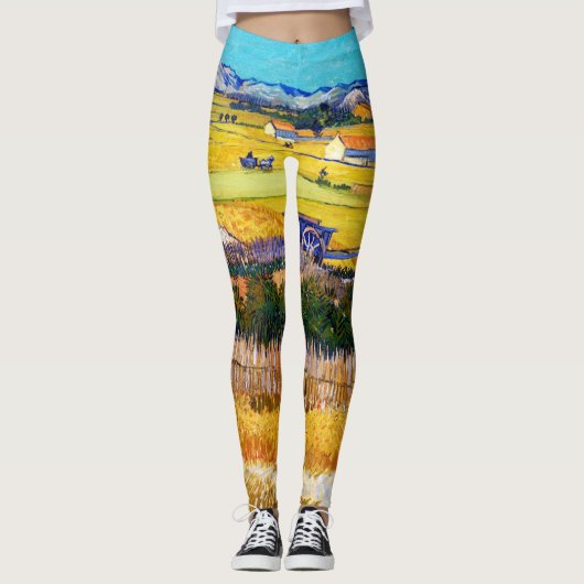 Autumn Countryside, Van Gogh Leggings (Voorkant)