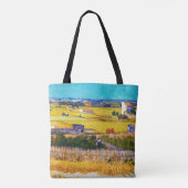 Autumn Countryside, Van Gogh Tote Bag (Achterkant)