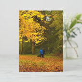 autumn couple kaart (Staand voorkant)