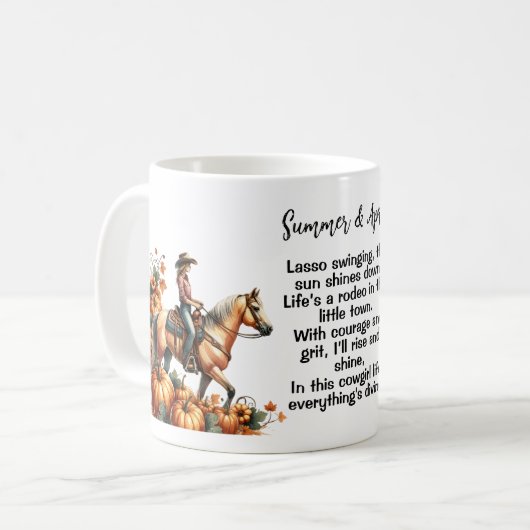 Autumn Cowgirl Mok (Voorkant links)