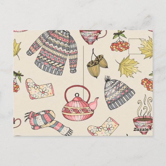 Autumn Cozy Briefkaart (Achterkant)