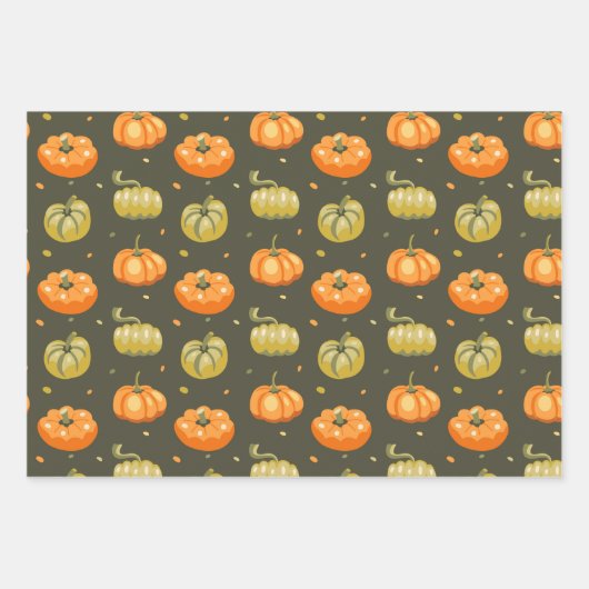 Autumn Cozy Pumpkin Spice Inpakpapier Vel (Voorkant 3)