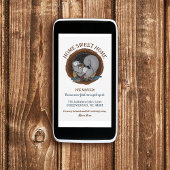 Autumn Cozy Squirrel Bewegend Nieuw Adres Aankondiging