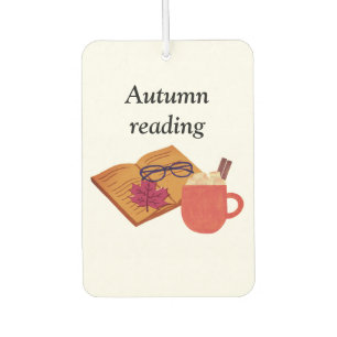 Autumn Cozy Vibes – warme cacao, boek & herfstblad Luchtverfrisser