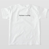 Autumn Cozy Vibes – warme cacao, boek & herfstblad T-shirt (Laag Achter)