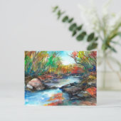 Autumn Creek Briefkaart (Staand voorkant)