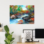 Autumn Creek Poster (Thuiskantoor)