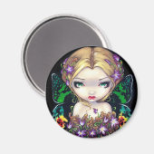 "Autumn Crocus Fairy" magneet (Voorkant / Achterkant)