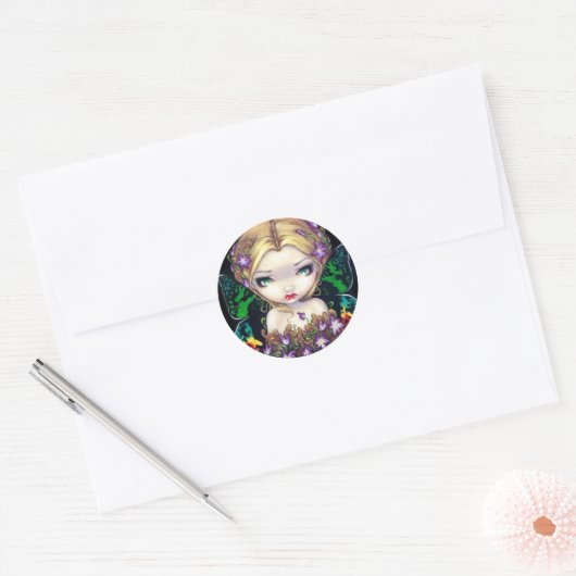 "Autumn Crocus Fairy" Sticker (Envelop)