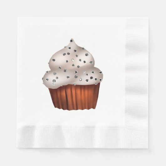 Autumn Cupcake Paper Napkin Servet (Voorkant)