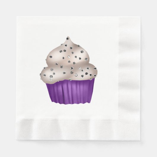 Autumn Cupcake Paper Napkin Servet (Voorkant)