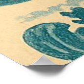 Autumn Currents: Maple Leaves and Fuji’s Horizon Poster (Hoek)