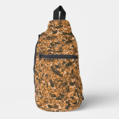 Autumn Custom Leaf Cluster met Tiny Flowers Sling Bag (Voorkant)