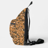 Autumn Custom Leaf Cluster met Tiny Flowers Sling Bag (Rechts)