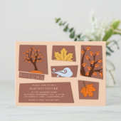 Autumn Cutouts-uitnodiging Kaart (Staand voorkant)