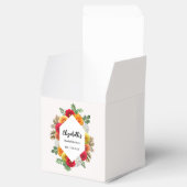 Autumn Dahlia Floral Herfst Vrijgezellenfeest Bedankdoosjes (Geopend)