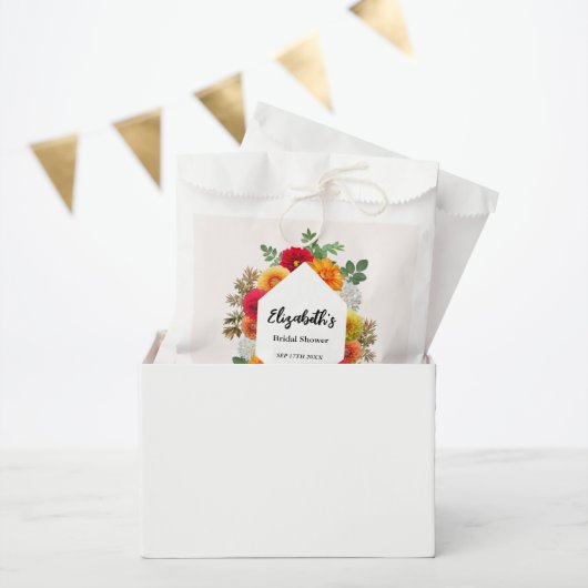 Autumn Dahlia Floral Herfst Vrijgezellenfeest Bedankzakje (Feest)