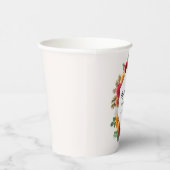 Autumn Dahlia Floral Herfst Vrijgezellenfeest Papieren Bekers (Rechts)