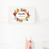 Autumn Dahlia Floral Herfst Vrijgezellenfeest Spandoek (Insitu)