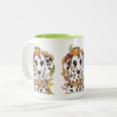 Autumn Dalmatian Tweekleurige Koffiemok (Voorkant links)