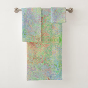 Autumn Dawn Neon Pastel Alcohol Ink Abstract Bad Handdoek